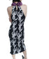 Three-dimensional Pleate-neck Dress